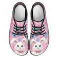 thumbnail image 3 of Psesaysky Easter Rabbit and Eggs Printed Barefoot Shoes for Ladies Girls PU Leather Easy to Maintain Size 6-13.5, 3 of 7