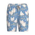 thumbnail image 4 of Wukai Funny Chicken Men’s Short Pajama Pants With Pockets Soft Sleep Pj Shorts for Men-Small, 4 of 6