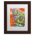 thumbnail image 2 of Trademark Fine Art "Monkey 1" Canvas Art by Dean Russo, White Matte, Wood Frame, 2 of 4