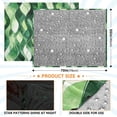 thumbnail image 4 of 70x55 Inches Glow in The Dark Blanket Cozy Throw Camping Blankets for Home and Outdoor Use Watercolor Green Wavy Lines, 4 of 8