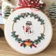 thumbnail image 5 of Kit de inicio de puntada de bordado de Navidad DIY hecho a mano patrón de Navidad aro de bordado de tela, 334 Methold HA001530-01, 5 of 6