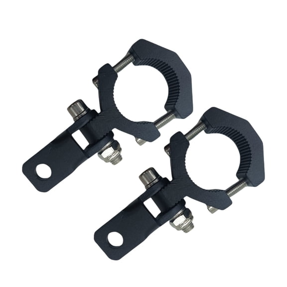 2 Pcs Whip Light Mount, Solid Aluminum Alloy Whip Flag Mounts, Off-Road LED Light Bar Mounting Bracket, 180° Adjustable Roll Bar Clamp Holder Fits Roll Bar