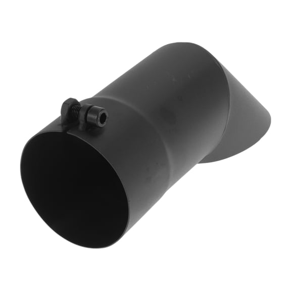 Unique Bargains 3.1" ID Inlet T304 Stainless Steel Turn Down Exhaust Tip 9.1inch Long Black