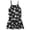 Palm Tree Print, variant on Girls Sleeveless High Neck Gathered Romper, Sizes XS-XXL