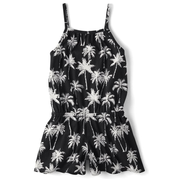 The Children's Place Girls Sleeveless High Neck Gathered Romper, Sizes XS-XXL