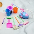 thumbnail image 2 of SPRING PARK 9Pcs/Set Dollhouse Toys Educational Funny Plastic Doll Accessories Mini Cleaning Tool Toys for Kids, 2 of 7