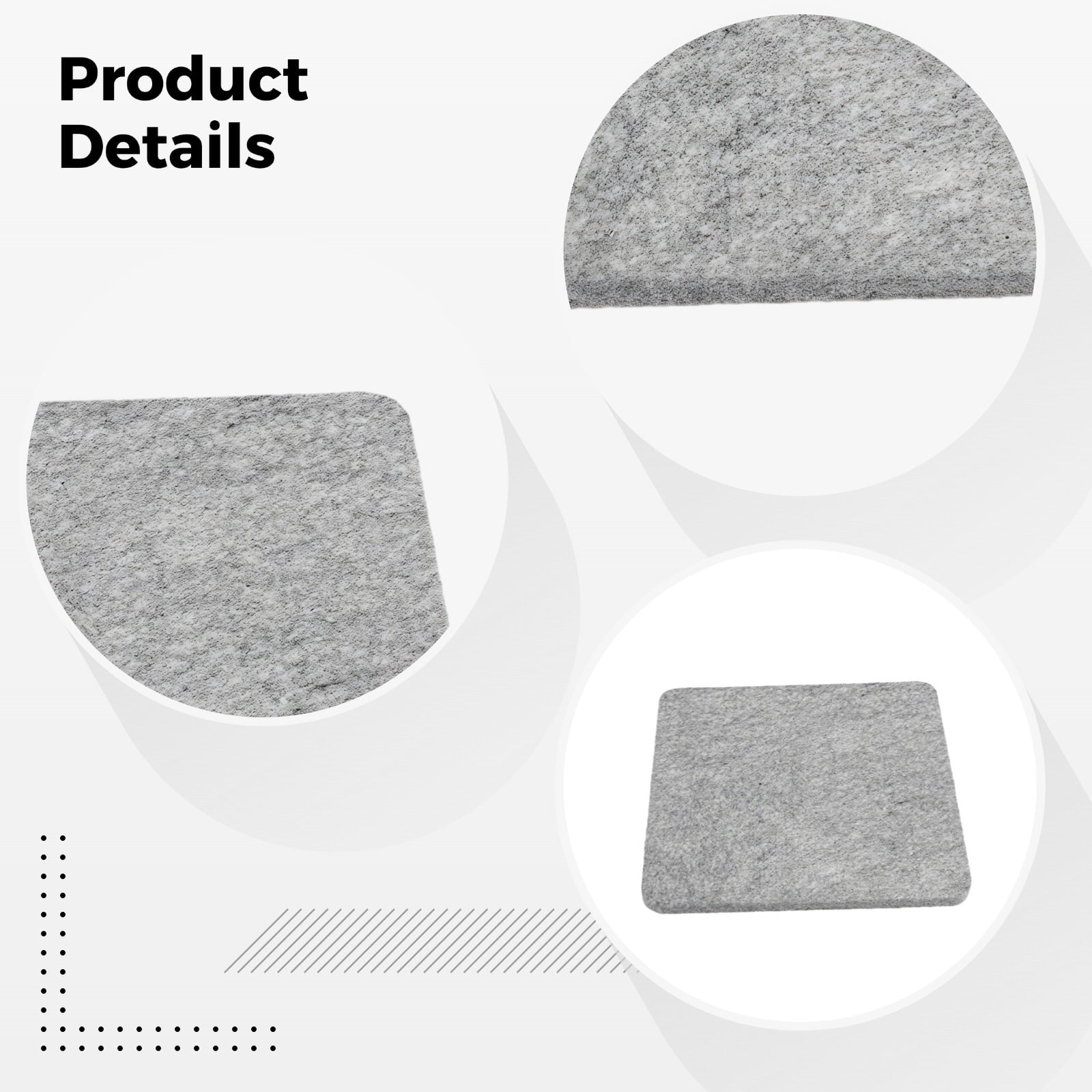 4 Pack Wool Ironing & Felting Mats (10x10 in) - Needle Felting Pad | Heat-Resistant Felt Ironing Mats for Crafts, Dry Cleaning & DIY Projects