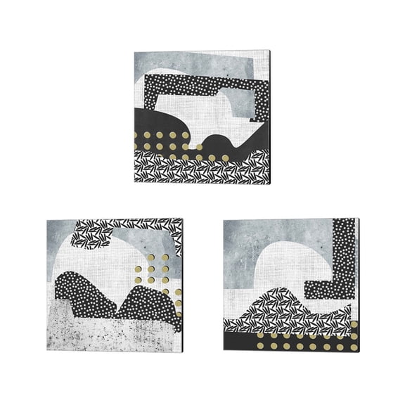 Great Art Now Winter Mood by Melissa Wang 3 Piece Canvas Art Set Each 14W x 14H