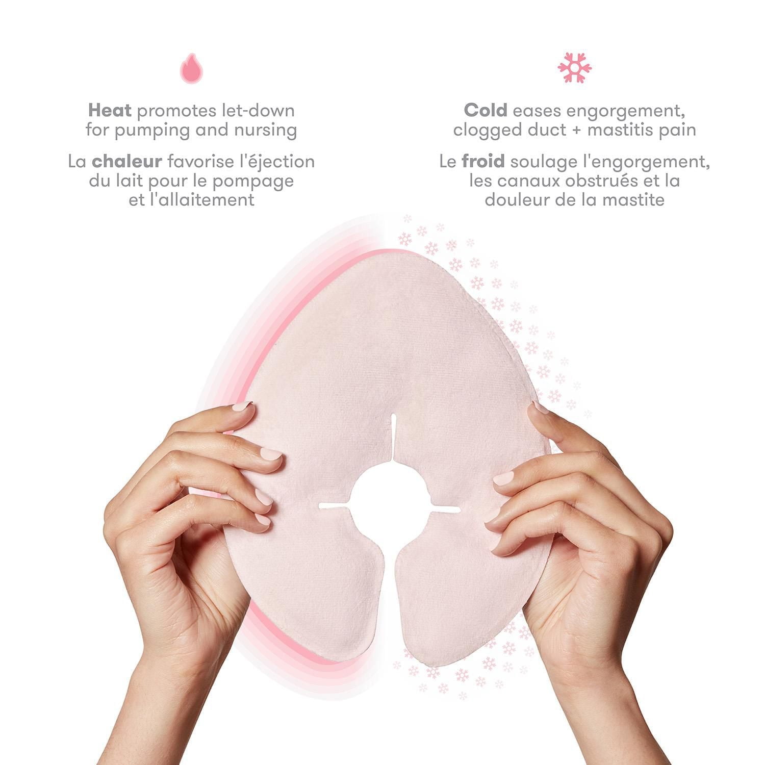 Frida Mom - Packs de thérapie d'allaitement, packs de thérapie par le froid et le chaud, essentiels de l'allaitement pour le soulagement de la douleur, le soutien à la lactation et la récupération pos