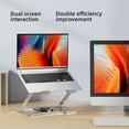 thumbnail image 3 of Double Shaft Foldable Laptop Stand Height Cooling for Up to 17Inch Devices, 3 of 12