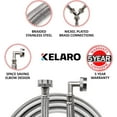 thumbnail image 2 of Premium Steam Dryer Hose Installation Kit - Stainless Steel Hoses, 8 Foot from Kelaro, 2 of 7