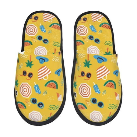 

Slippers for Women/Men - Summer Glasses Bag Soft Plush Warm Slip-on Slippers House Slippers Indoor House Shoes