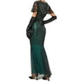 thumbnail image 3 of Cameland Robe de Soirée pour Femme, Ourlet Sirène à Paillettes des Années 1920, Maxi Longue, Robe de Bal Formelle, 3 of 3