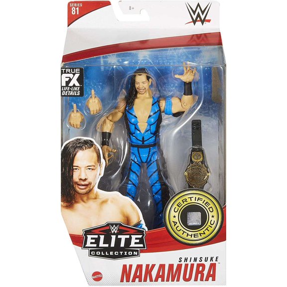 WWE Wrestling Series 81 Shinsuke Nakamura Action Figure (Blue Gear, Regular Version)