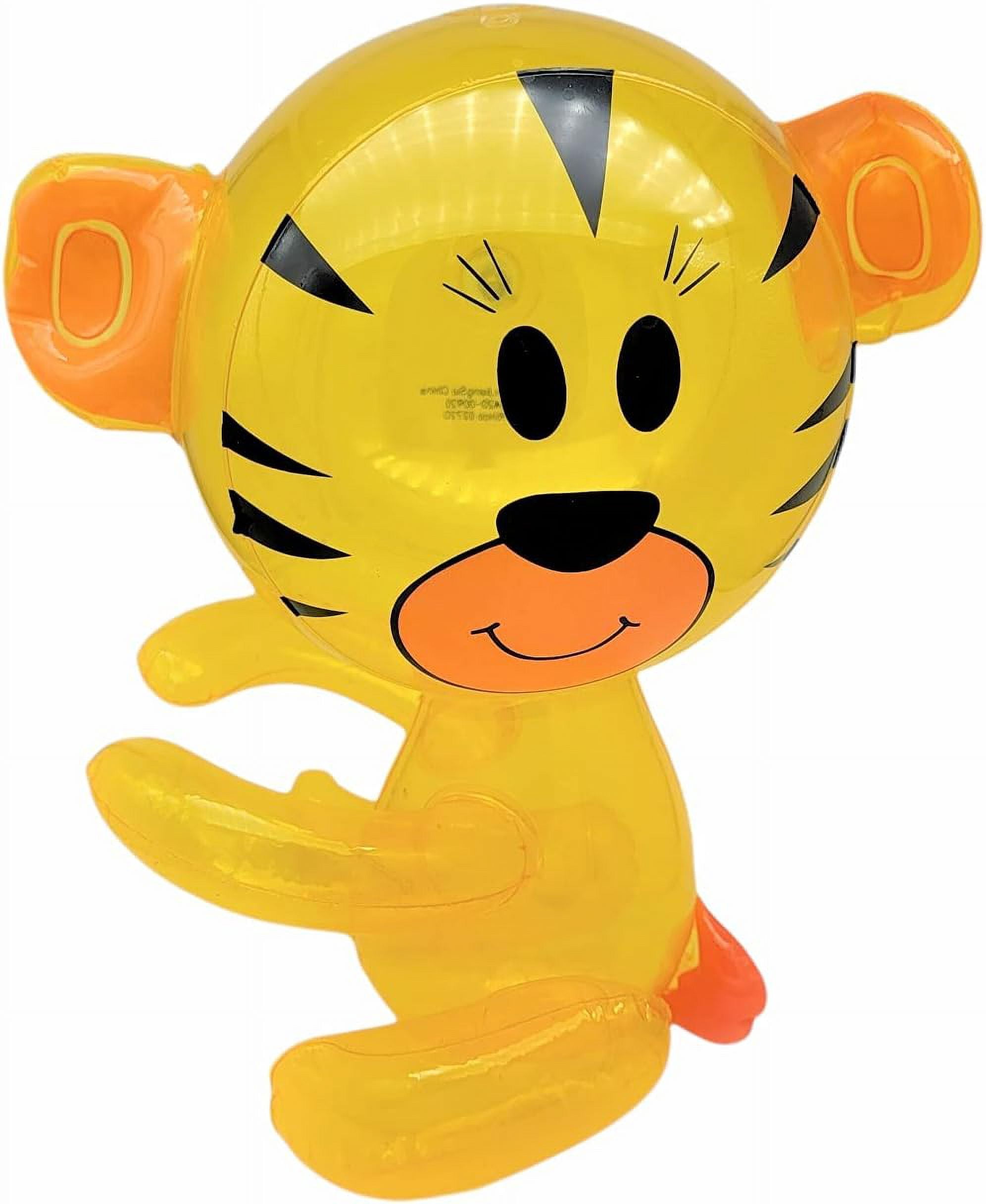 Hug Me Inflatable Safari Wild Zoo Animals. (12 Pack) Hugging Arms Elephant, Tiger, Monkey, Rabbit, Bunny, Teddy Bear. Jungle Party Decor