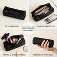 thumbnail image 4 of Office Stationery Supplies, Preppy Style Polka Pencil Case, Cute Dots Pencil Pouch Organizer Bag for Desk, Study Room, Work Office, 4 of 5