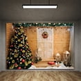 thumbnail image 2 of Rectangle Christmas Backdrop No-wrinkle Fabric Santa Claus Background Screen Party Decor, 2 of 7
