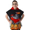 thumbnail image 2 of Poncho de baño Hot Wheels con capucha para niños en la playa, color negro, 2 of 9