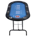thumbnail image 3 of wirlsweal 71 Inch Poker Table, 8 Player Folding Poker Table with Collapsible Legs, Padded Rail and Cup Holders, Portable Poker Table for Texas Holdem Poker, 3 of 10