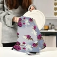 thumbnail image 6 of Kitchen Towels Rose Spring Floral Pattern Cleaning Towel Absorbent Hand Towels Tea Towels for Home Restaurant Dish Clean 28" x 18", 6PCS, 6 of 7