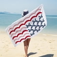 thumbnail image 6 of 4th of July Patriotic Beach Towel, Oversized Quick Dry Absorbent Bath Cloth, Soft Skin Friendly Fabric for Seaside Vacation Outdoor Holiday Use, D, 6 of 6