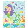 Mermaid Friends Foldover Invitations , 2PK