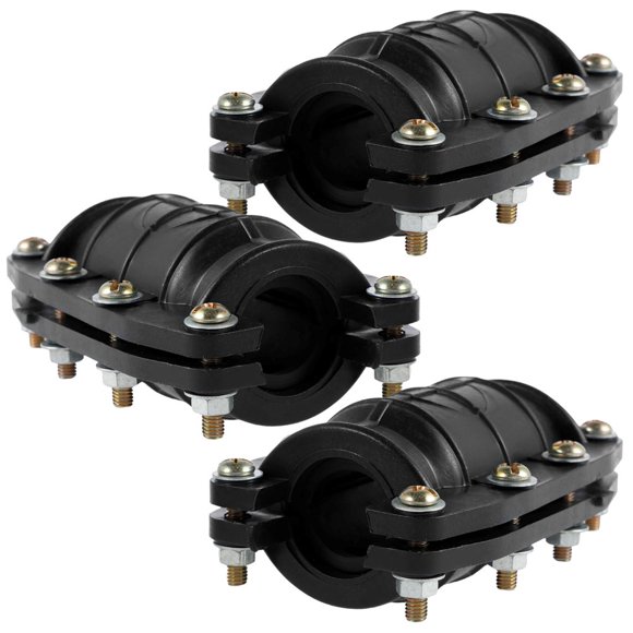 SUTENGDA 3Pcs Pipe Repair Clamp Anti-Impact Water Pipe Leak Repair Clamp Sturdy Emergency Pipe Repair Kit Pipe Repair Fixture Pipe Clamp for Cast Iron Pipes Cement Pipes PVC Pipes PE Pipe