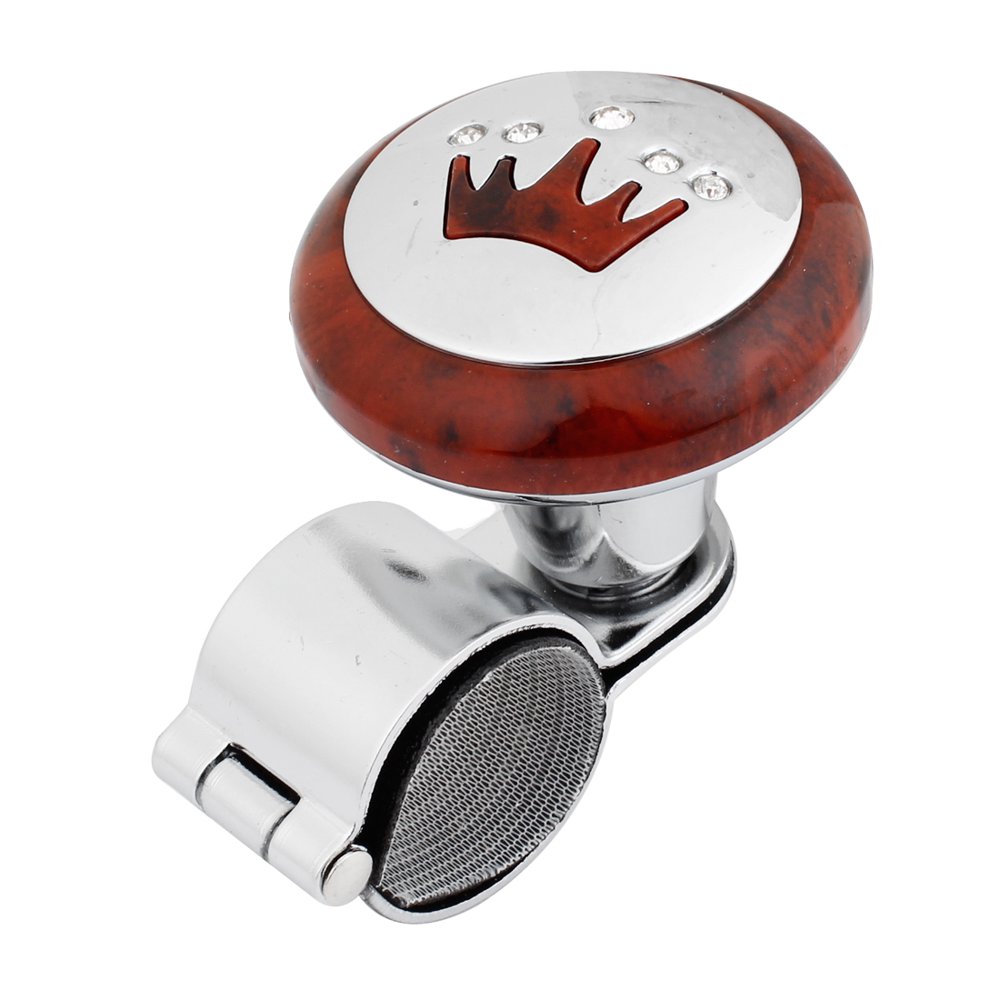 Durable Plastic Metal 2.4" Dia. Power Handle Steering Wheel Knob for