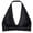 Black, variant on Women's Halter Lace Vest Bra, Push-Up and Enlarging, Wireless Comfortable Lace Invisible Seamless Halter Vest Underwear