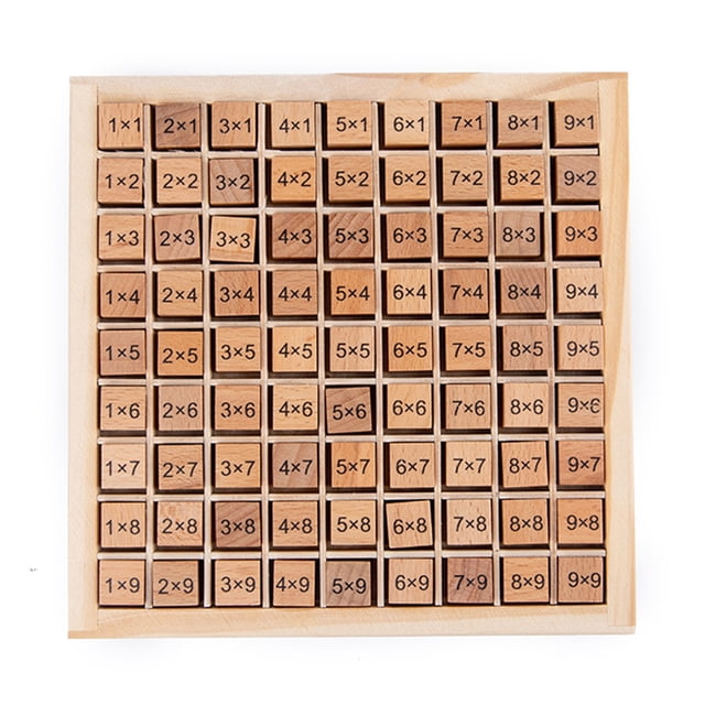 Tabla de multiplicar Montessori Juguetes Matemáticas Aritmética Ayuda didáctica para niños Niñas