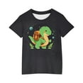 thumbnail image 3 of Mikilon Short Sleeve Shirts for Kids Size 3-13 Years Cute Graphic Print Round Neck Crop Tops/Tee, 3 of 4