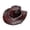 Brown2, variant on Theme Cowboy Style Wide Brimmed Sun Hat for Outdoor Leisure Occasion Cowboy Vest for Boys Beach Cowboy Hats for Women Mens Leather Hats Extra Large Hillbilly Hat Boot Jewelry for Womens Cowboy Boots
