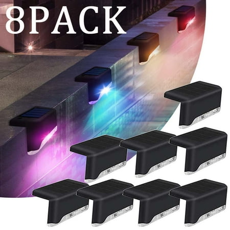 

8 Pack Solar Pool Side Lights Waterproof Color Changing Pool Accessories Night Lights Outdoor LED Lights for Stairs Steps Fence Patio Backyard Pathway Decoration