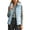Light Blue, variant on Cropped Puffer Vest for Women Fashion Plus Size Lightweight Coats Sleeveless Stand Collar Zipper Winter Jackets Casual Fashion Travel Outerwear with Pockets