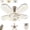 1Pcs, variant on Crystal-Effect Led 5-Blade Led Fan Light, 11.8" Foldable Small Crystal Ceiling Fan, Chandelier Ceiling Fan with Remote Control, Adjustable 3-Color & 3-Speed for Bedroom, Living Room (1Pcs)