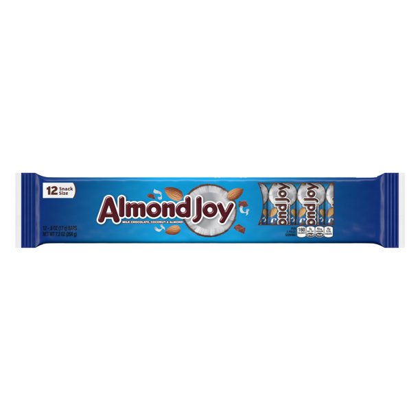 Almond Joy, Snack Size Milk Chocolate Coconut & Almond Candy, 0.6 Oz