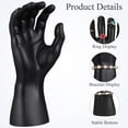 thumbnail image 3 of Houderco Black Plastic Hand Mannequin for and Glove Display Holder, 3 of 8