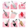 thumbnail image 4 of 15Pcs Cake Decorating Brushes, Cake Painting Brushes Kit Food Paint Brushes Fondant Sugar DIY Brush Set Cookie Decorating Supplies Candy Icing Pastry Brush for Baking(Pink), 4 of 7