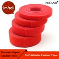 thumbnail image 1 of Red Cable Ties Reusable Loop Bundle Self Adhesive Nylon Strap Organizer Clip Wire Holder Management Fastening Tape DIY width 25mm 5 rolls, 1 of 5
