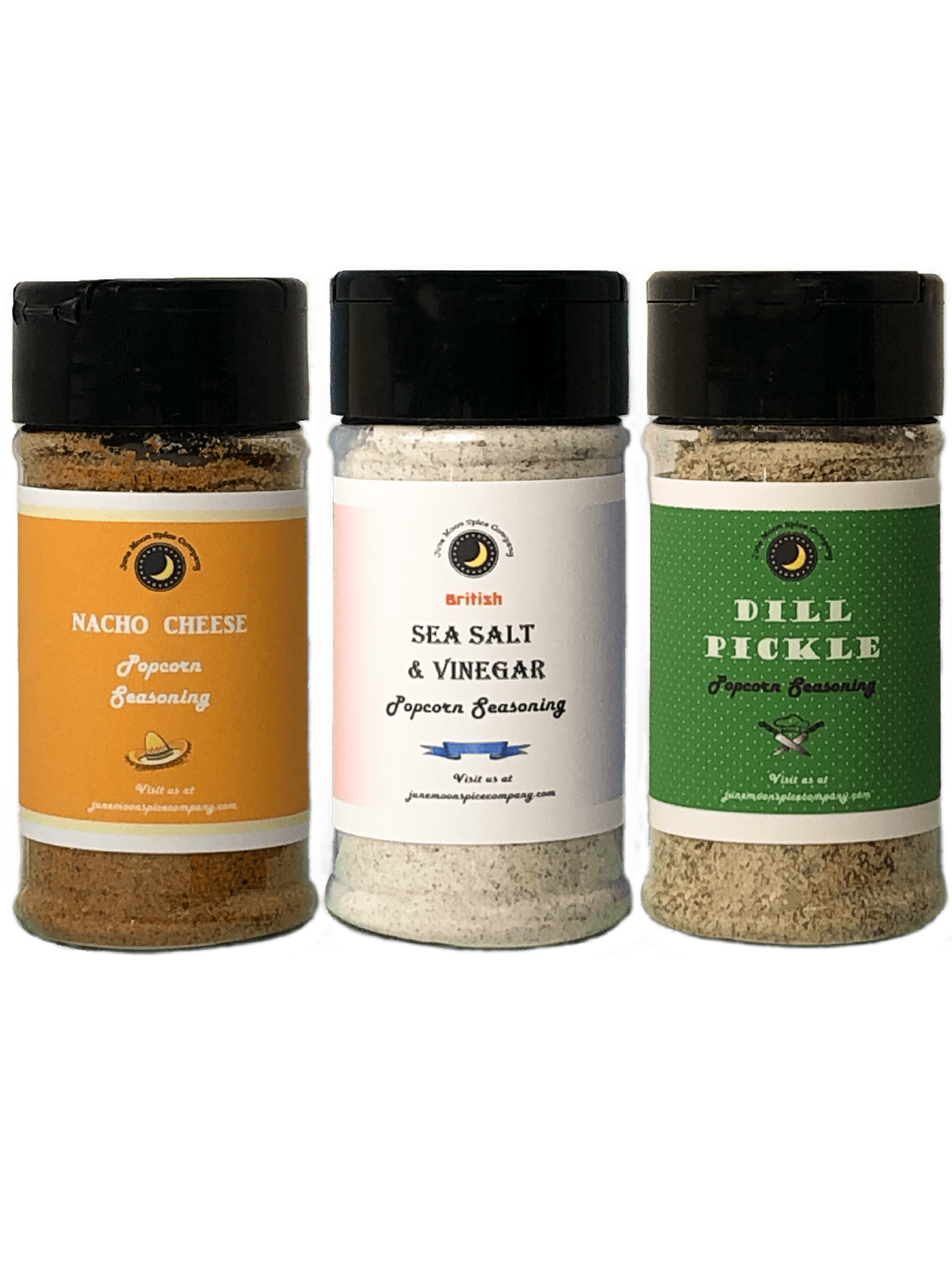 Popcorn Seasoning 3 Pack | Sea Salt & Vinegar | Nacho Cheese | Dill Pickle