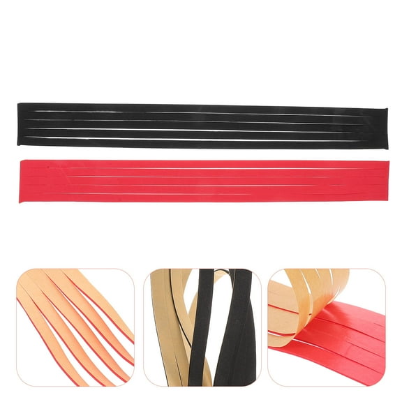 WHAMVOX 10pcs Self-Adhesive Table Tennis Edge Tape Anti-Collision Sponge Protection Strip Racket And Paddle Edge Guard For Training And Playing