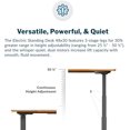 thumbnail image 6 of Vari 48” x 30" VariDesk Electric Height Adjustable Standing Desk Computer Table, Butcherblock, 6 of 7