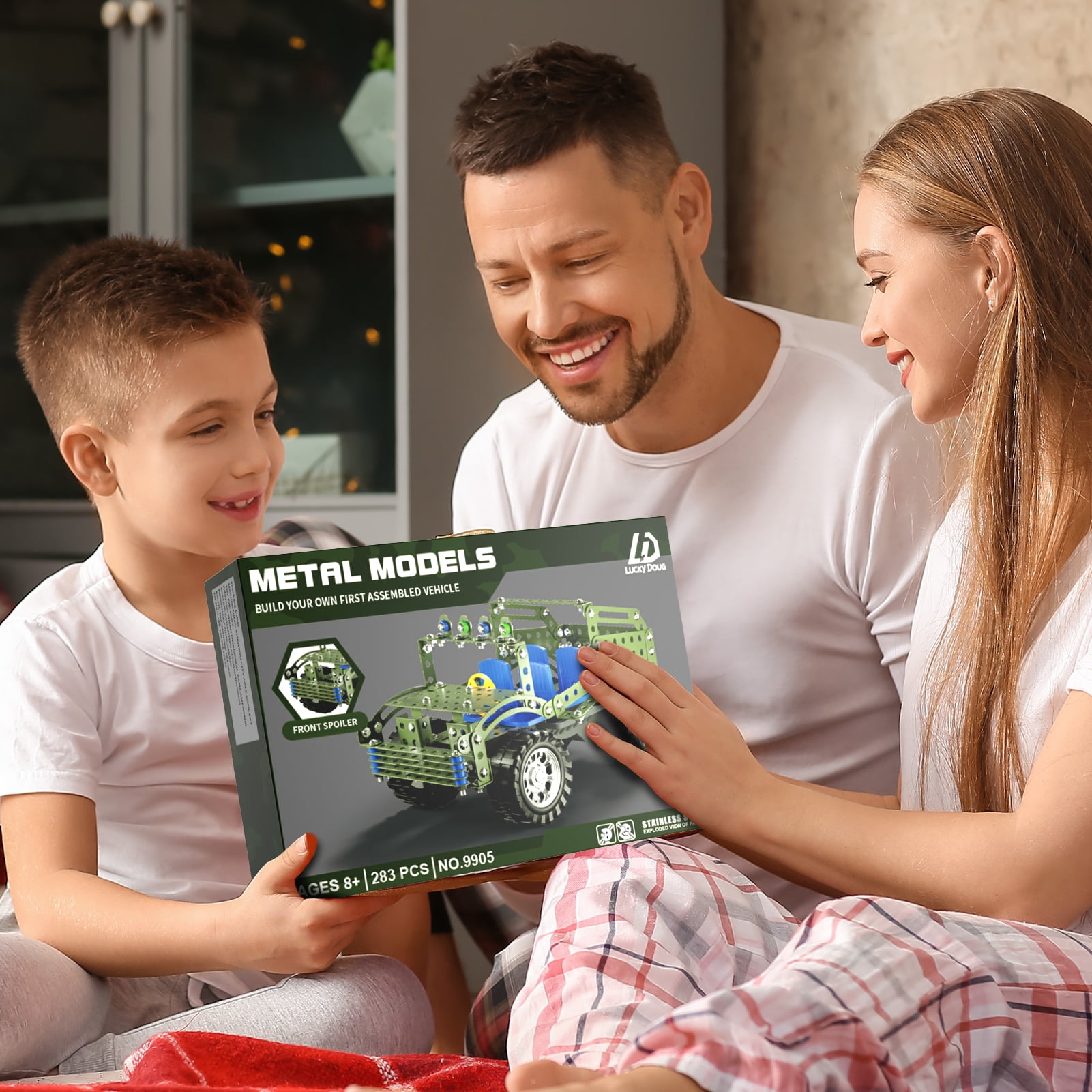 KukuFun Assembly Model Car Building Kits Toys for Kids Boys Ages 8-12 Years Old, Kids Stem Project Building Toys Model Truck Set