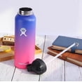 thumbnail image 2 of Gradient Colours Water Bottle Stainless Steel Wide Mouth With Straw Lid 38oz, 2 of 2