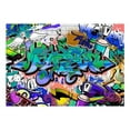 thumbnail image 3 of Street Art Wallpaper Wall Mural - Graffiti In Blue, 3 of 4