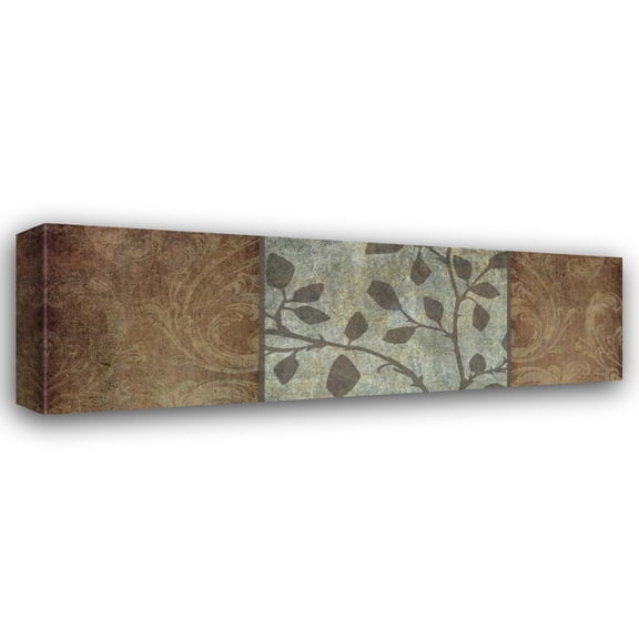 Kristin Emery 18x9 Gallery Wrapped Canvas Wall Art Titled - Rustic Leaves I