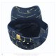 thumbnail image 3 of Gorra de béisbol de mezclilla vintage de algodón lavado con estampado desgastado, 3 of 4