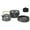Black, variant on Riousery 4-Piece Camping Mess Kit Portable Alumina Cookware Set with Anti-Scald Handles Lightweight Outdoor Pot and Pan Kit for Backpacking Hiking Picnic Orange (7.87 inches / 20 cm)