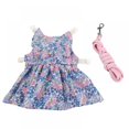 thumbnail image 1 of PENGXIANG Rabbit Clothes Leash Set  Floral Skirt Harness Vest Dress for Small Pet Hedgehog Ferret Guinea Pigs Piggies, 1 of 3
