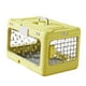 thumbnail image 1 of Jaula plegable para cachorros y gatos, caja de transporte rígida, transparente y portátil. Amarillo, 1 of 9